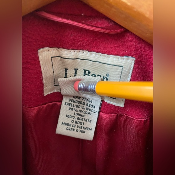 L.L. Bean Wool Coat - Picture 4 of 6